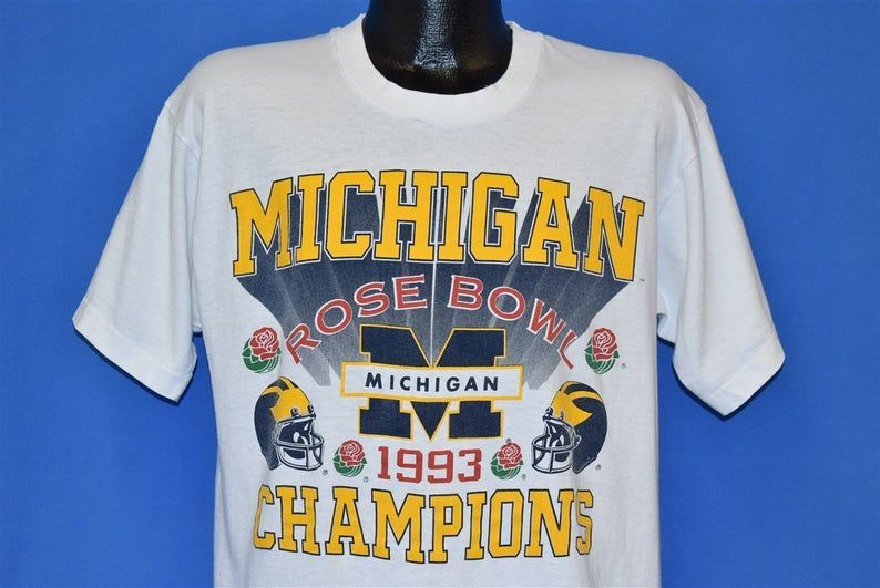 90S Michigan Wolverines Rose Bowl Champions College Football Shirt