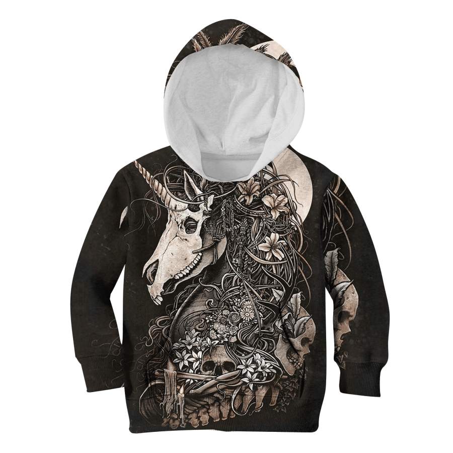 Cool Skull Unicorn Custom Hoodies T-shirt Apparel