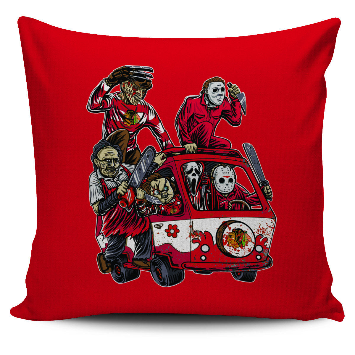 The Massacre Machine Chicago Blackhawks Pillow Covers