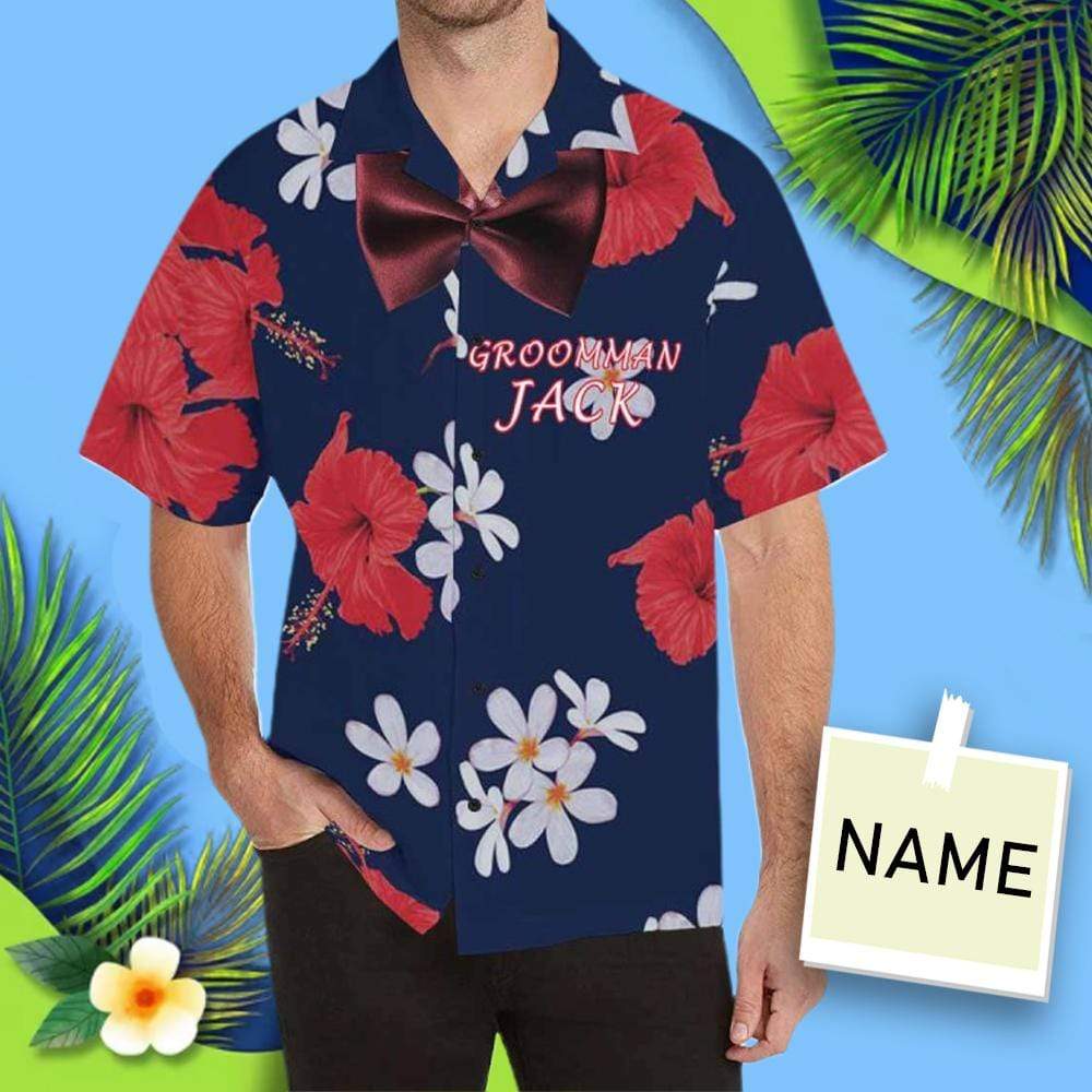 Custom Name Flowers All Over Print Hawaii Shirt Ha72295