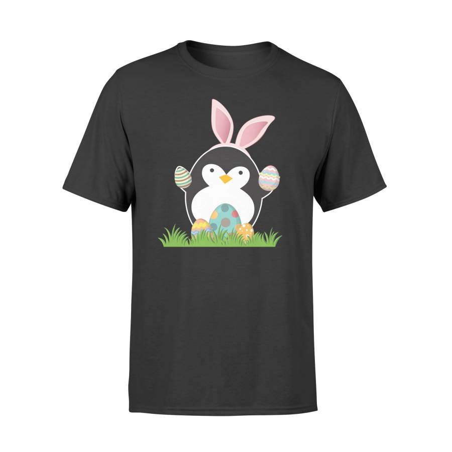 Bunny Penguin Easter Funny T Shirt