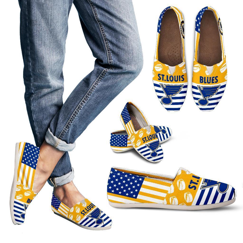 Proud of American Flag St. Louis Blues Casual Shoes