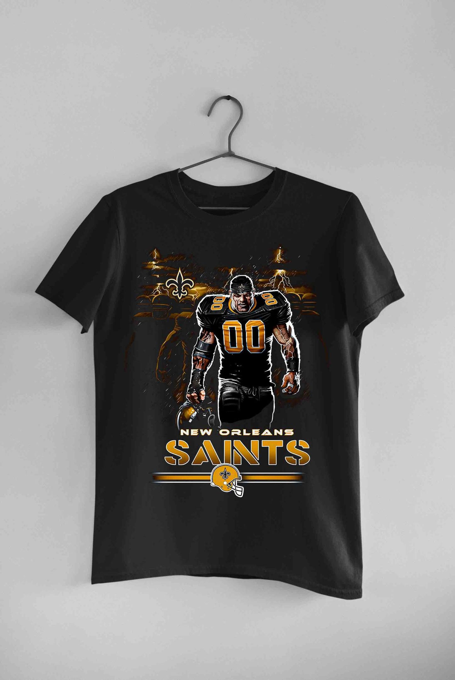 New Orleans Saints Tunnel Black T-Shirt S-5 2021 New Orleans Saints Football Shirt New Orleans Saints Gifts Fan Gift For Him