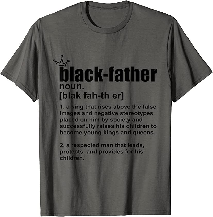 Black African American Father Definition Afrocentric History T-Shirt