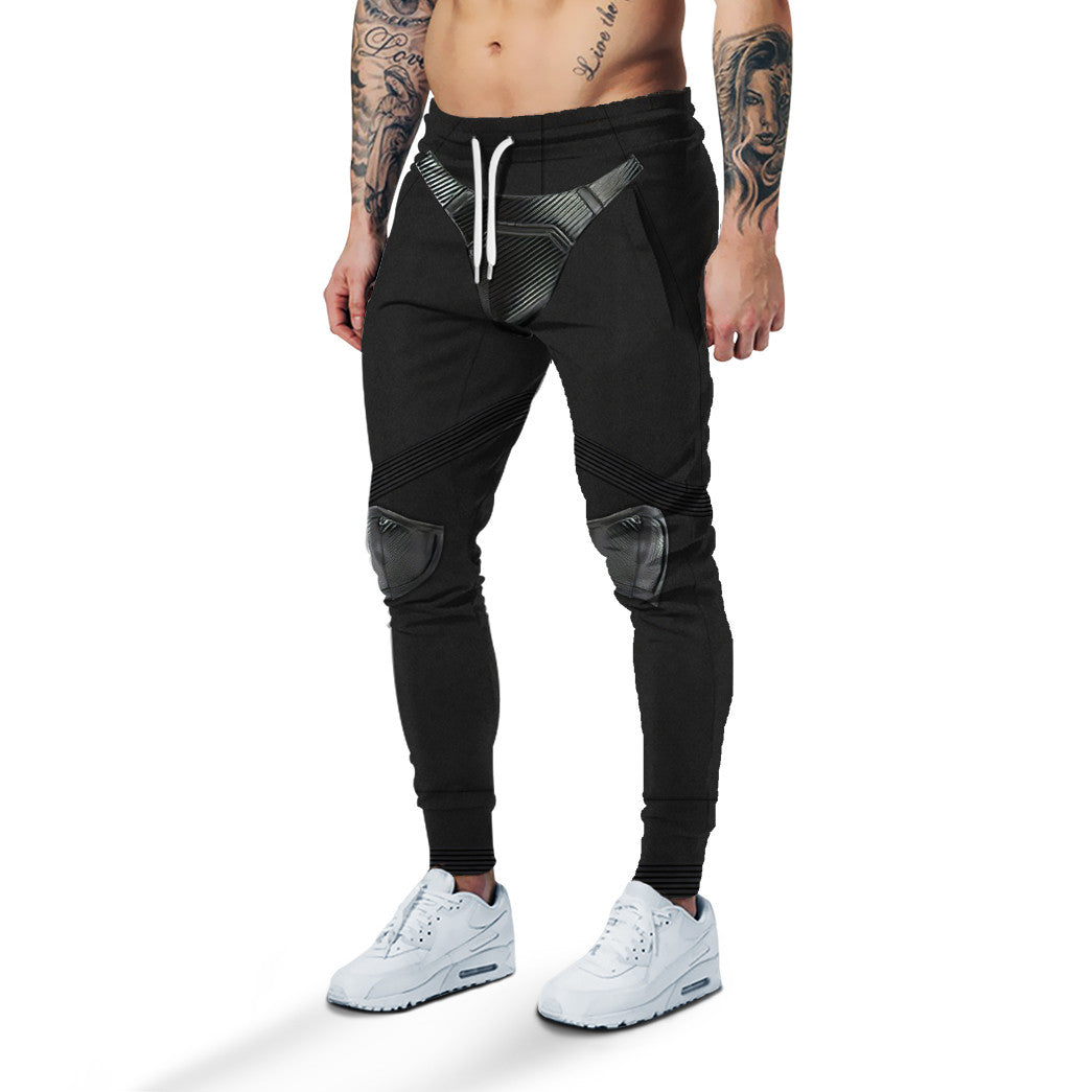 Gearhumans 3D Tb Black Noir Custom Sweatpants
