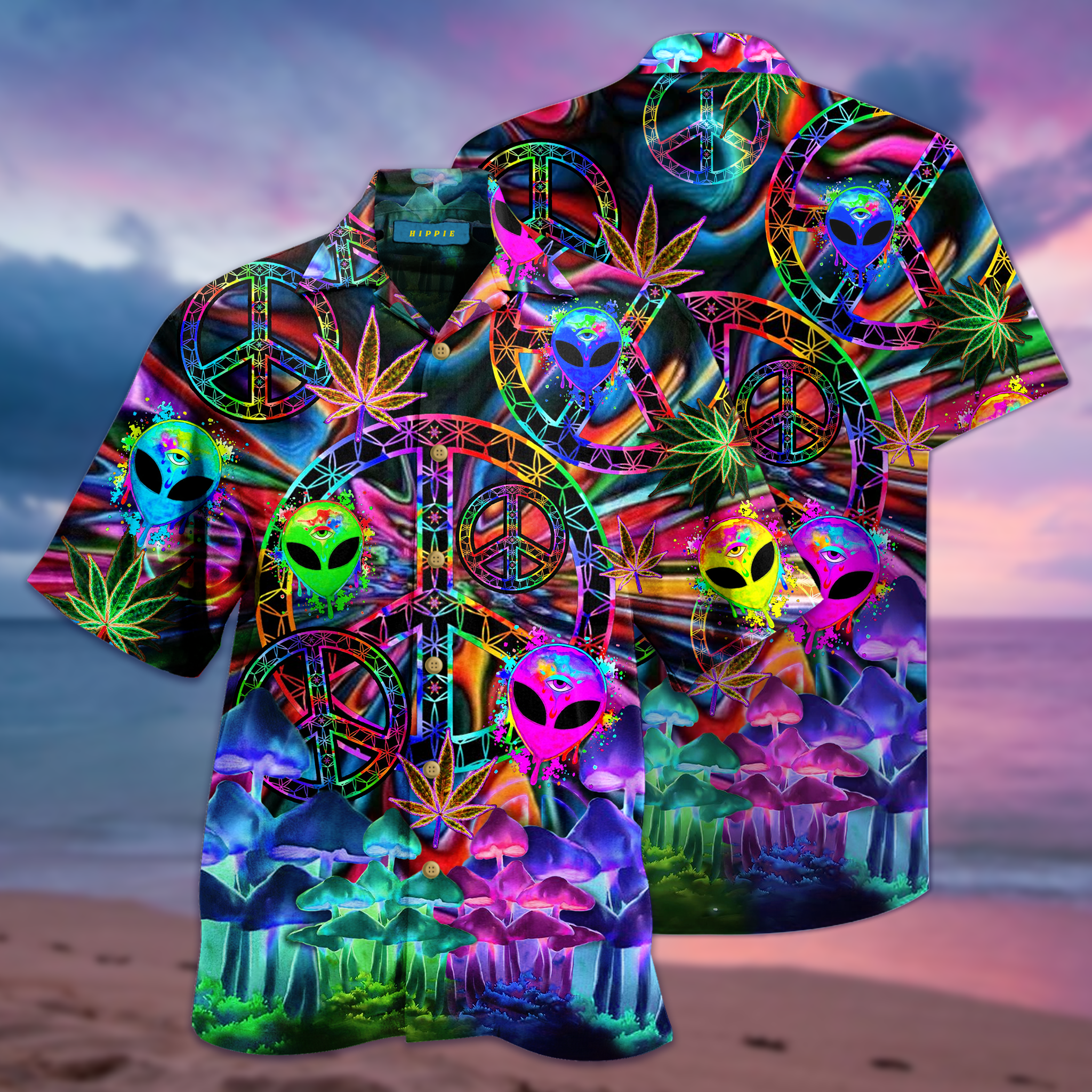 Stay Trippy Little Hippie All Over Printed Hawaii Shirt Ha86845