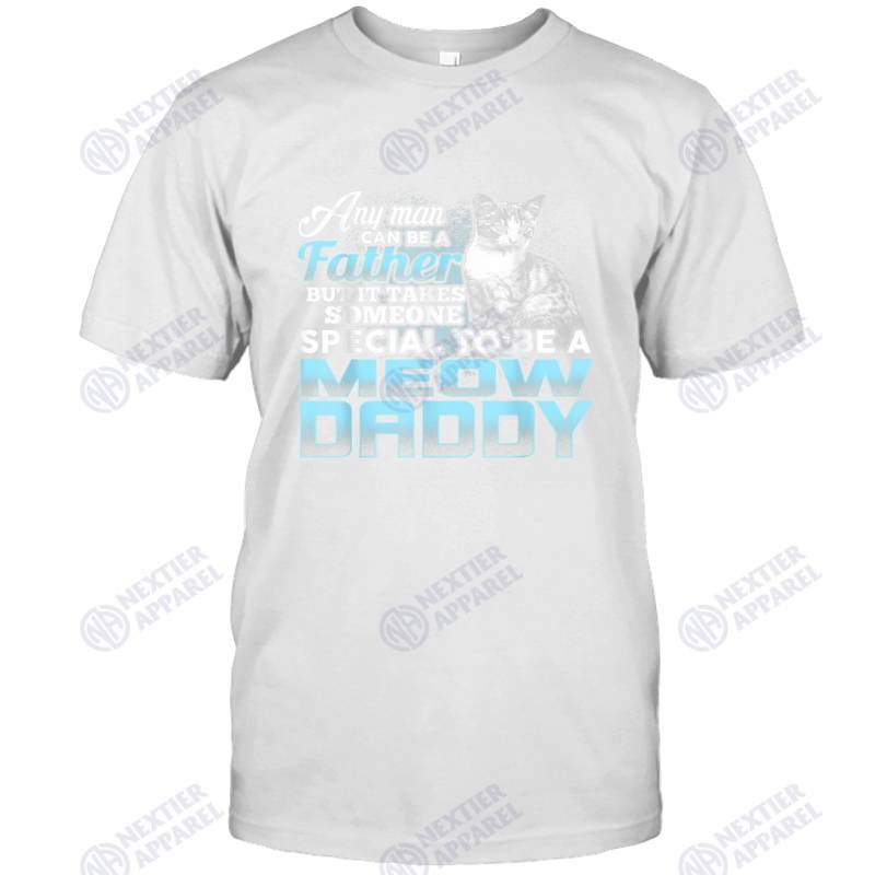 Meow Daddy Father’s Day Cat Kitten Lovers Dad Gift T-Shirt