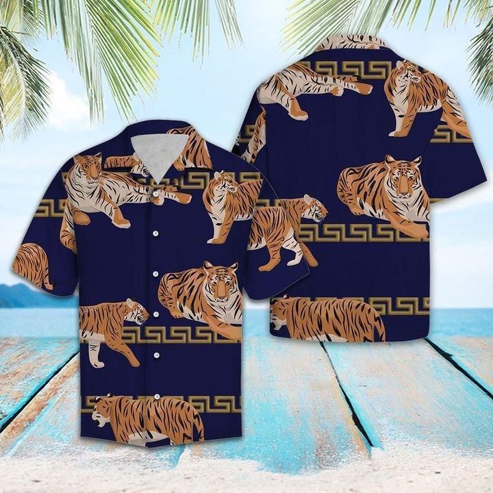 Amazing Tiger Aloha Hawaiian Shirt Colorful Short Sleeve Summer Beach Casual Shirt For Men And Women