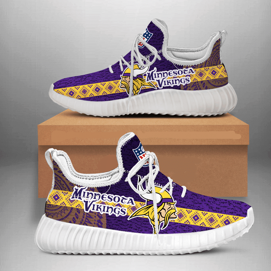 Minnesota Vikings 6 Shoes White Shoes Fan Gift Idea Runni