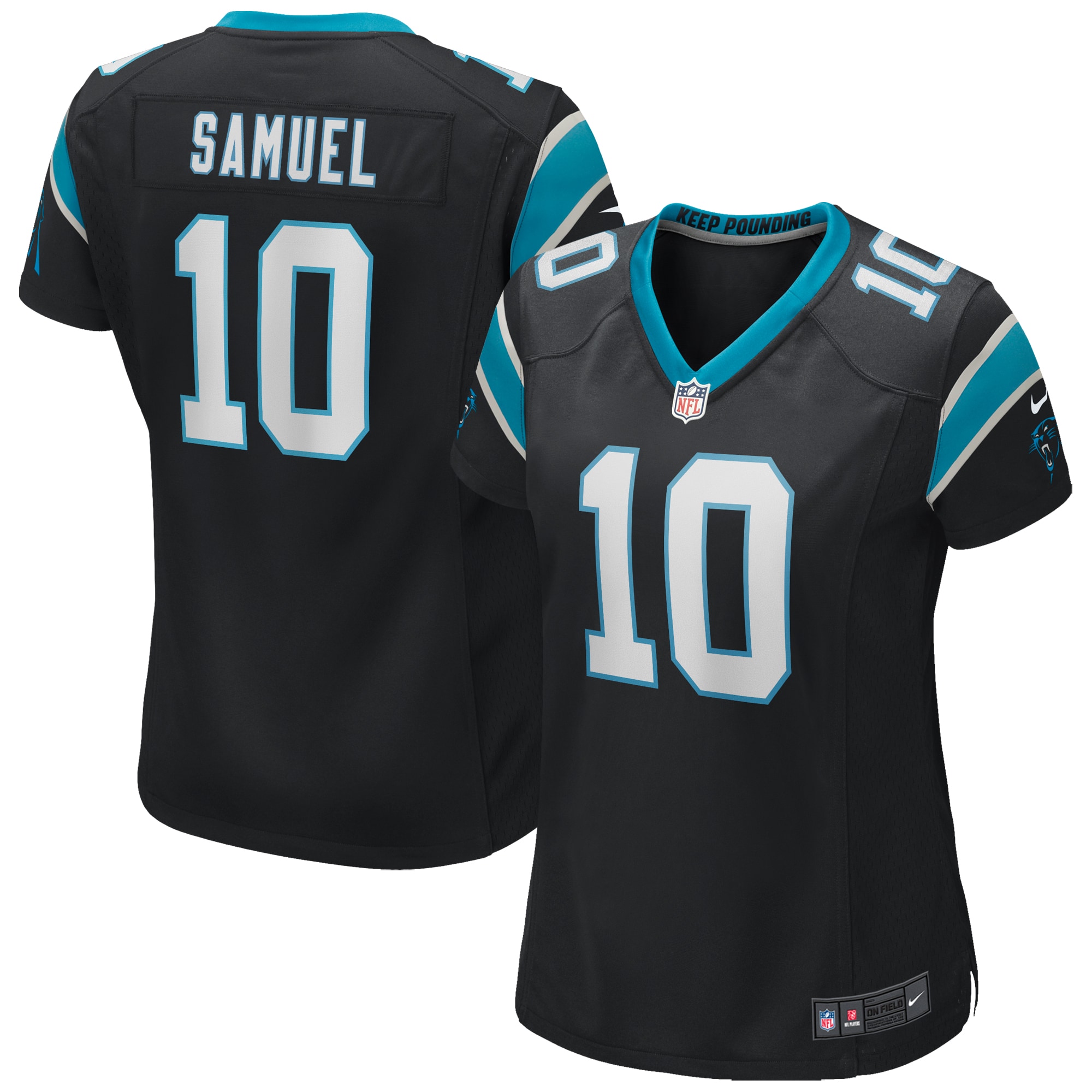 Curtis Samuel Carolina Panthers Women's Game Jersey – Black