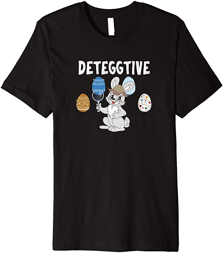 Cute DetEggtive detective bunny for Egg hunting for Easter Premium T-Shirt