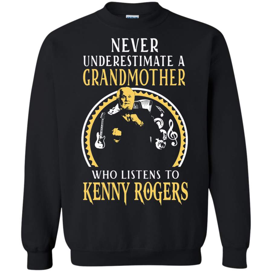 AGR Never Underestimate A Grandmother Who Listens To Kenny Rogers Sweatshirt