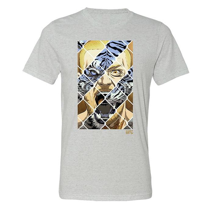 Ufc Conor Mcgregor Tiger Eyes T-Shirt – White Fleck