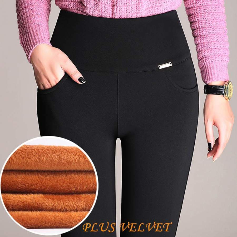 Women Office Work Pants Leggings Ladies Plus Size 6XL High Stretch Pencil Pants Candy Color Female High Waist Pants Trousers