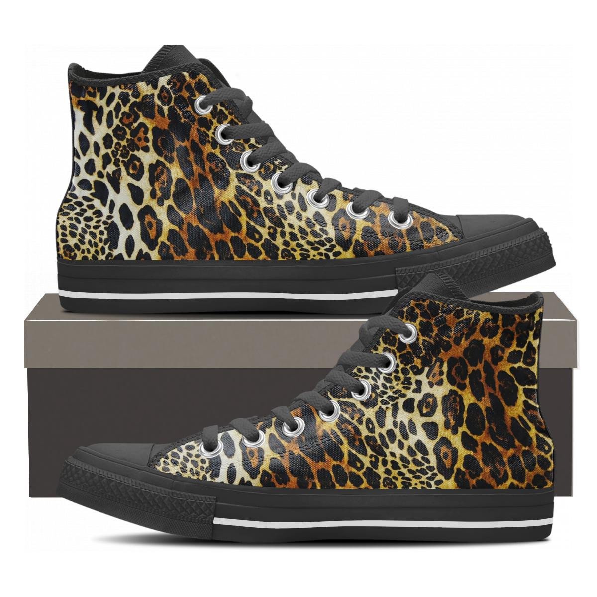 Animal Print High Top Shoes