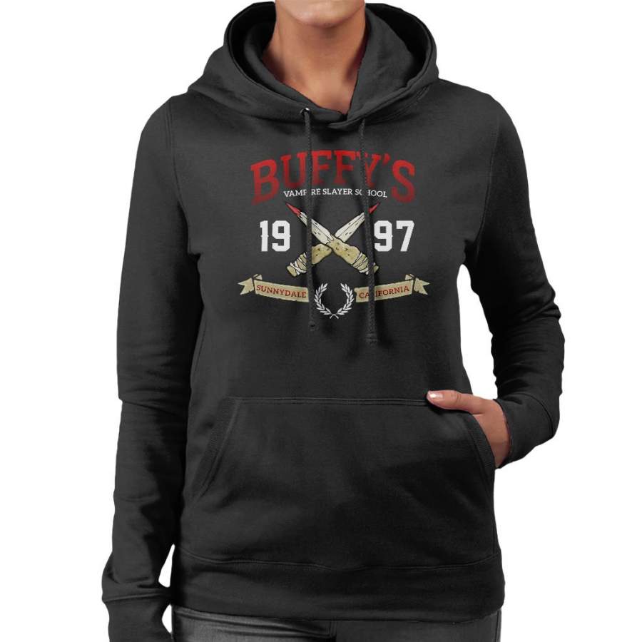 Buffys Vampire Slayer School Women’s Hooded Sweatshirt