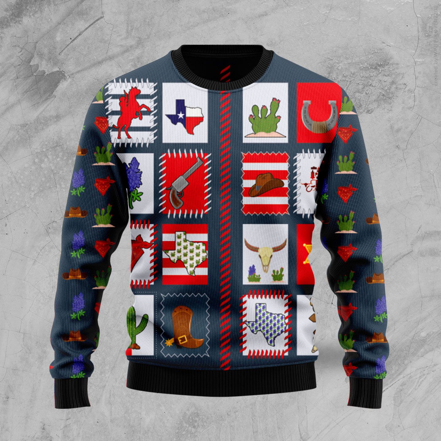 Texas Awesome Ty309 Ugly Christmas Sweater