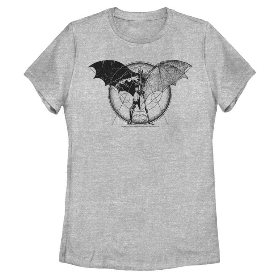 Vitruvian Batman – DC Comics: Batman Heather Grey T-Shirt, Women’s