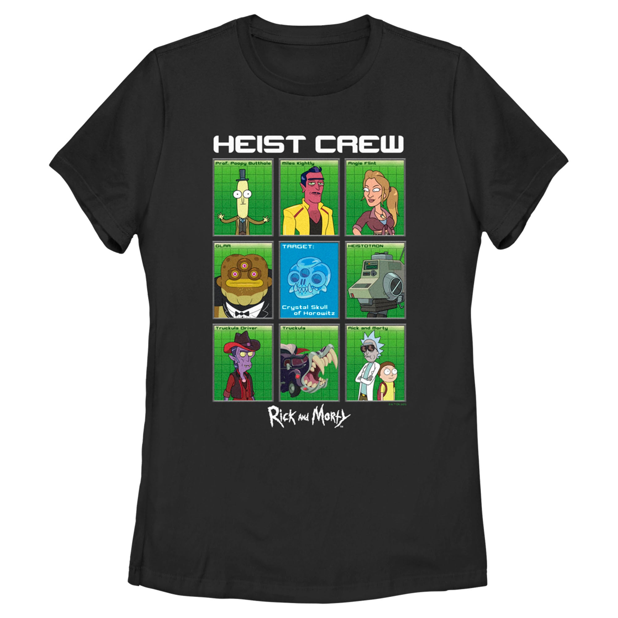 Women’S Rick And Morty Featuring The Heist Crew T-Shirt