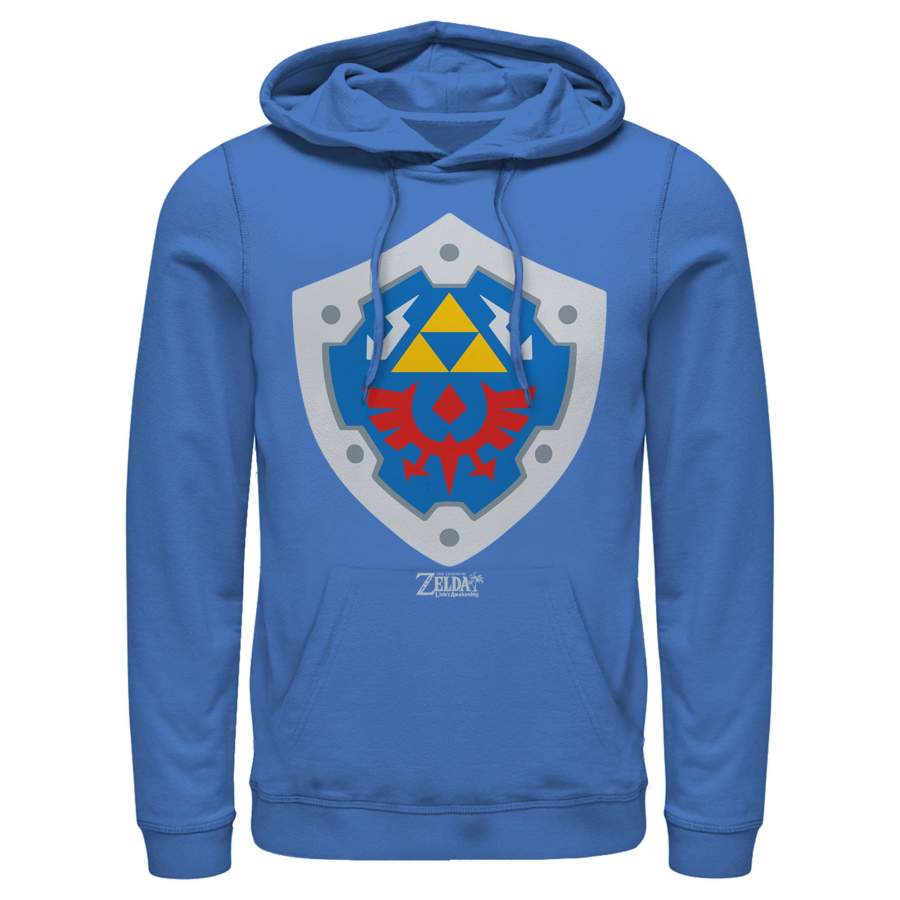 Nintendo Men’s Legend of Zelda Link’s Awakening Hylian Shield  Lightweight Hoodie