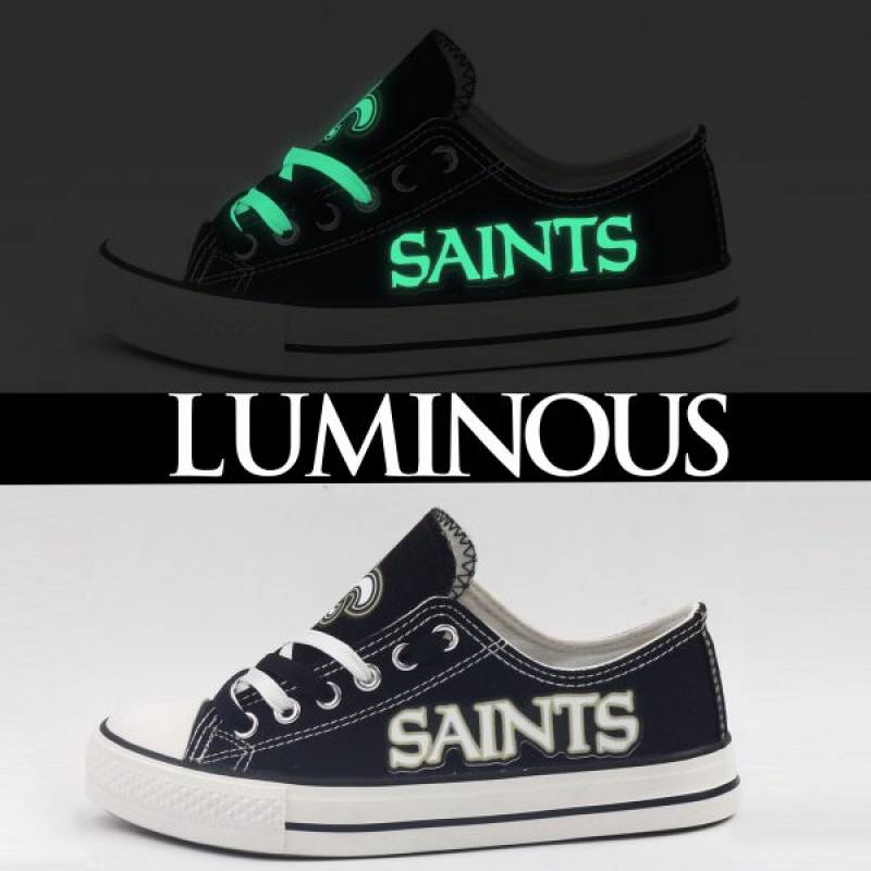 New Orleans Saints Canvas Shoes, Saints Sneakers, Tennis Shoes T-DF26HY