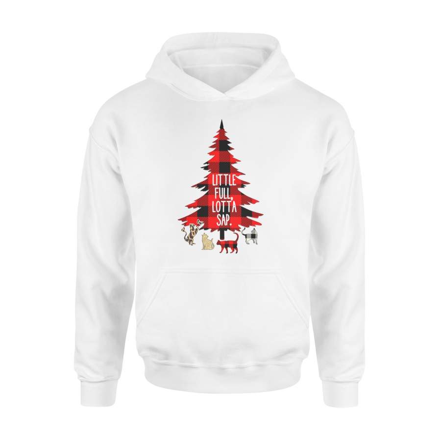 Little Full Lotta Sap Red Plaid Christmas Hoodie