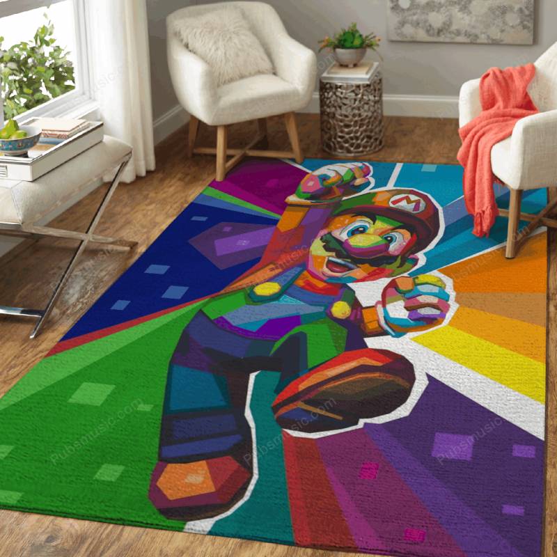 Super Mario Bross Pop Art – Wpap Rug Mats – Carpet