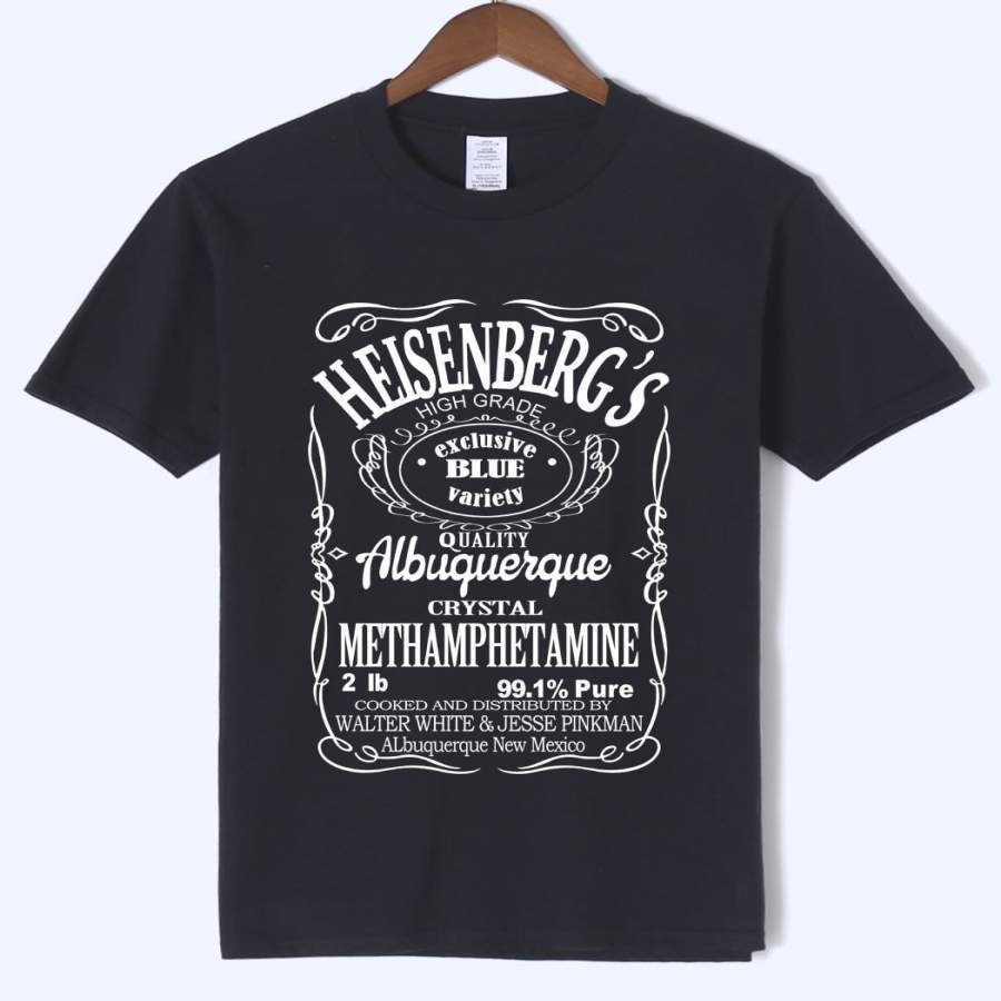 Breaking Bad Heisenberg Men T Shirts Cotton Short Sleeve T-Shirt