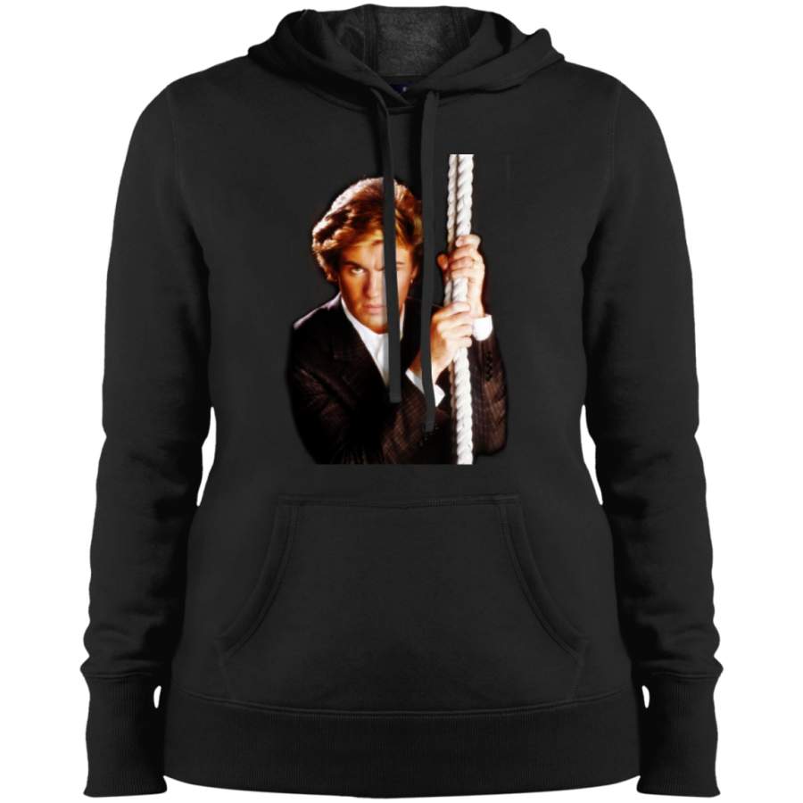 George Michael C (for Dark background) Ladies Pullover Hoodie