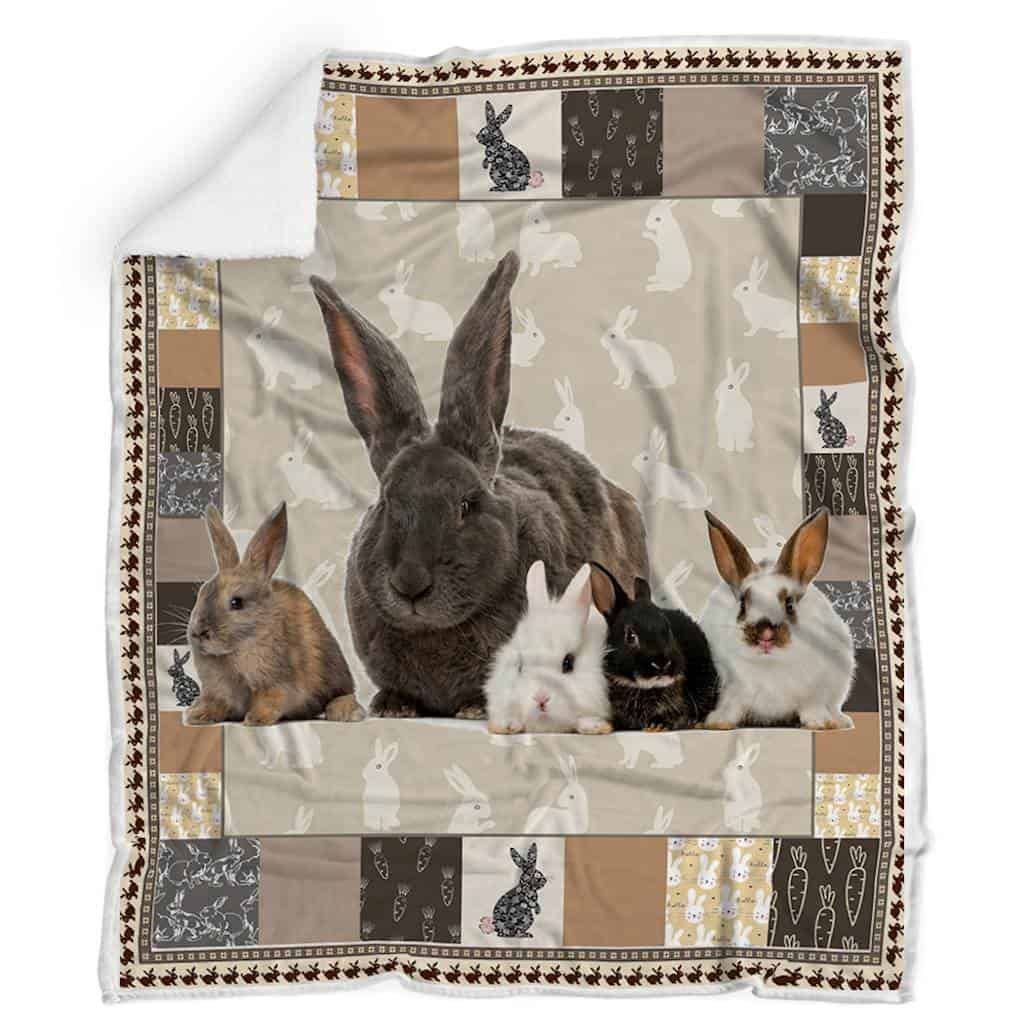 Rabbits Clm1312502S Sherpa Fleece Blanket