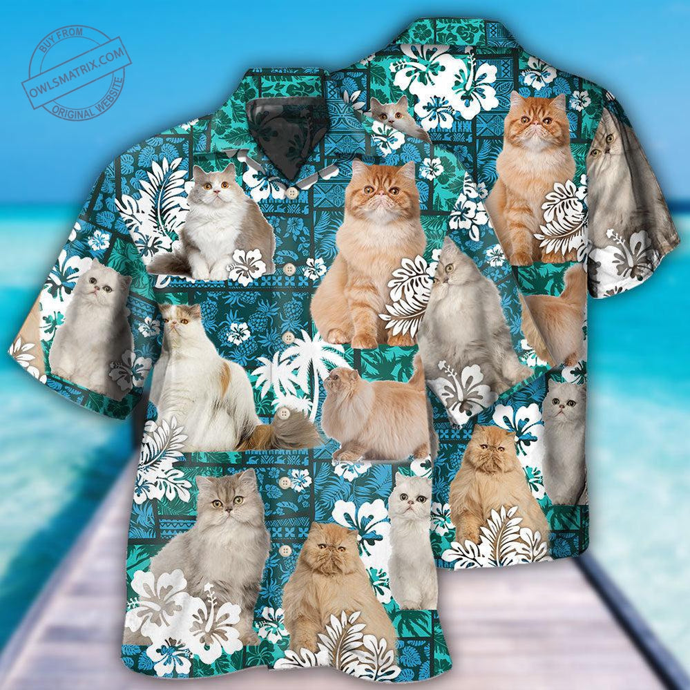 Persian Cat Lover Tropical Style Hawaii Shirt Ha74058