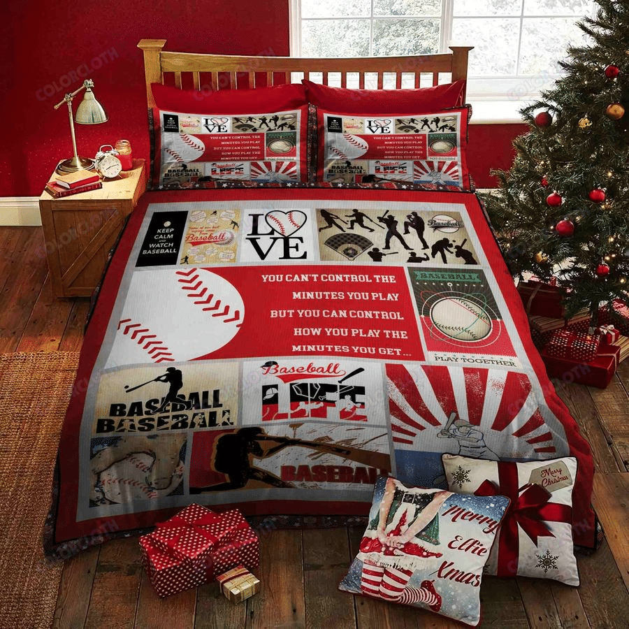 Baseball Life Christmas Bedding Set