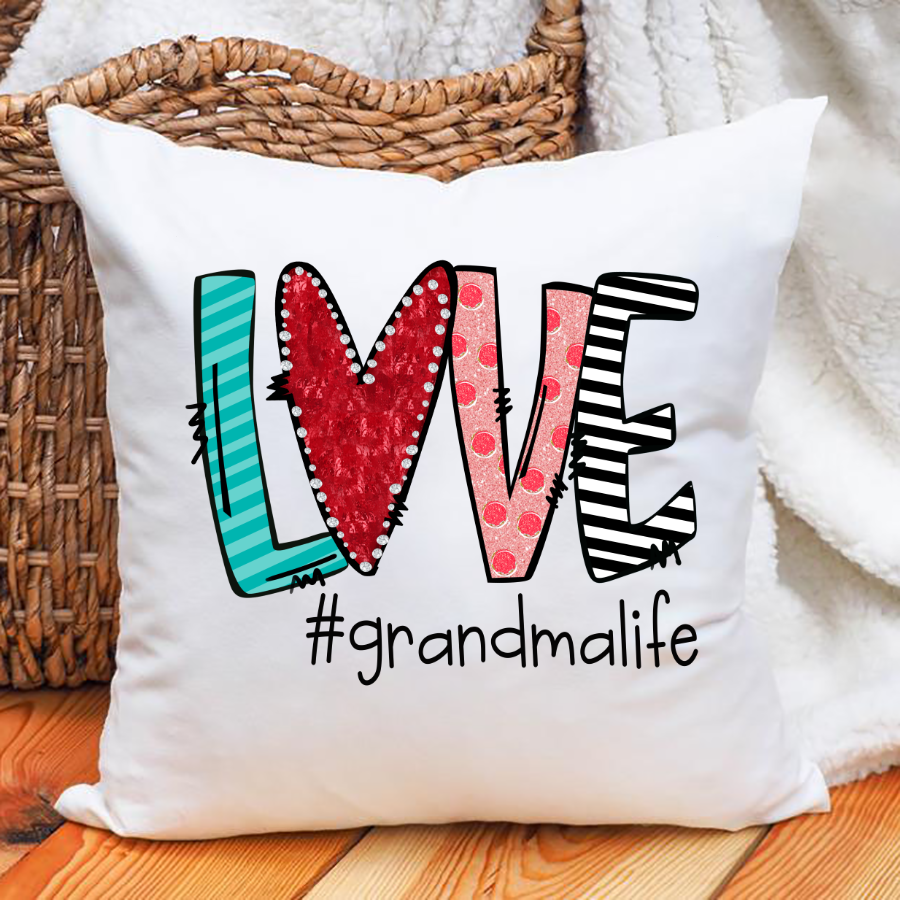 Love Grandma Heart Pillow