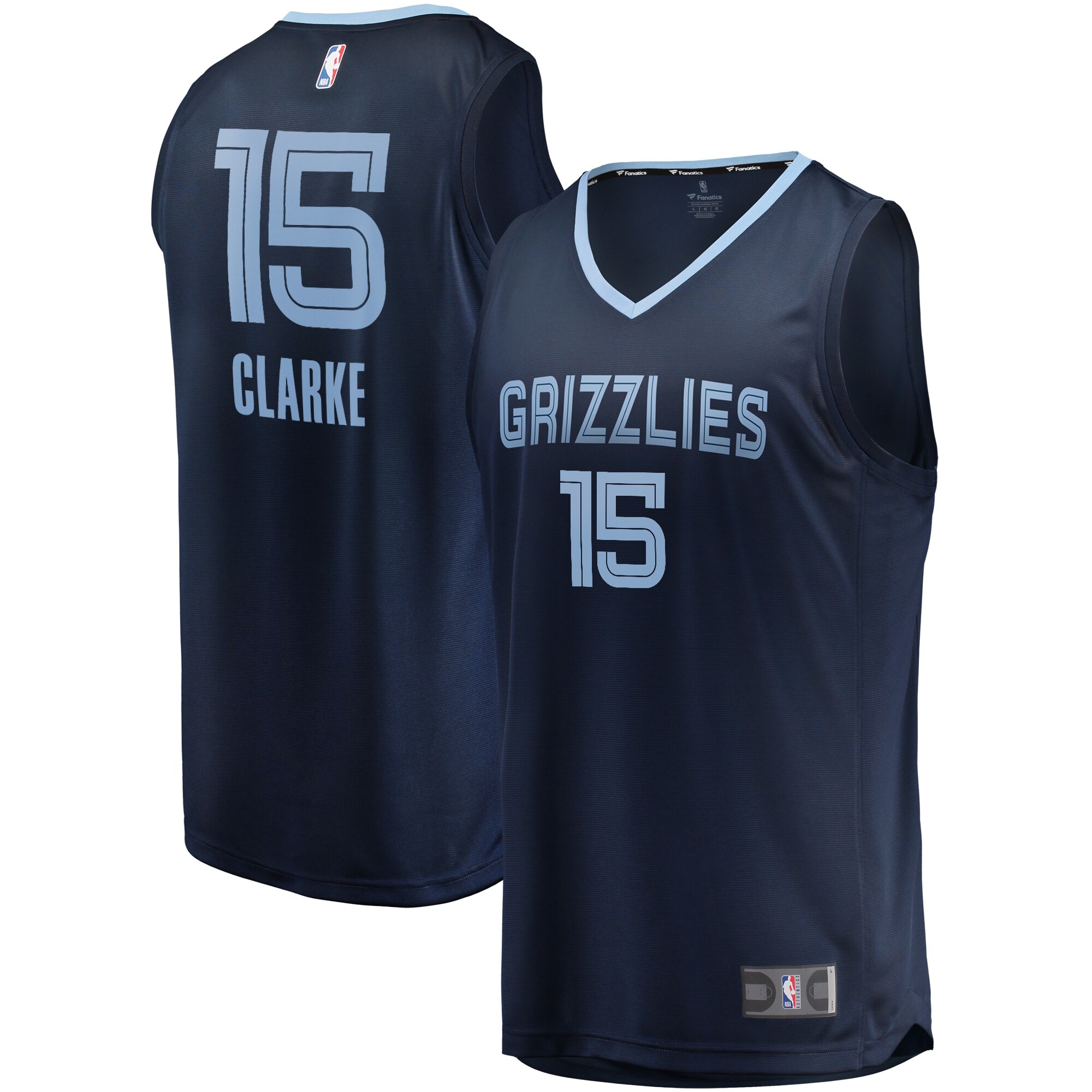 Brandon Clarke Memphis Grizzlies Fast Break Jersey Navy – Icon Edition