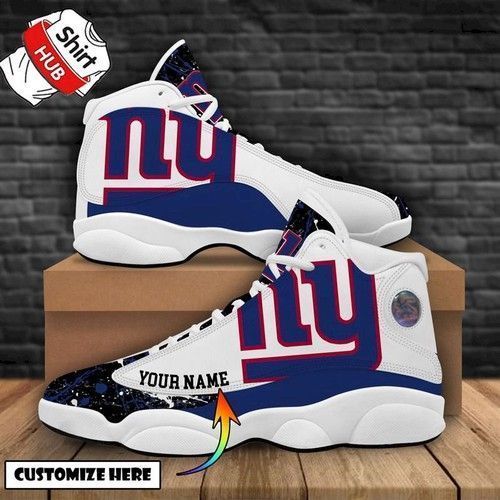 New York Giants Air Jordan 13 Customized For Fan Shoes Sport Sneakers