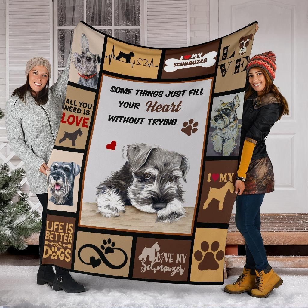 Schnauzer Blanket – Bl16963, Christmas Gift, Dog Lover Blanket