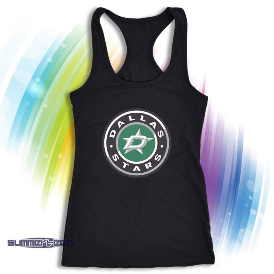 Dallas Stars Club Logo Women’S Tank Top Racerback T-Shirt