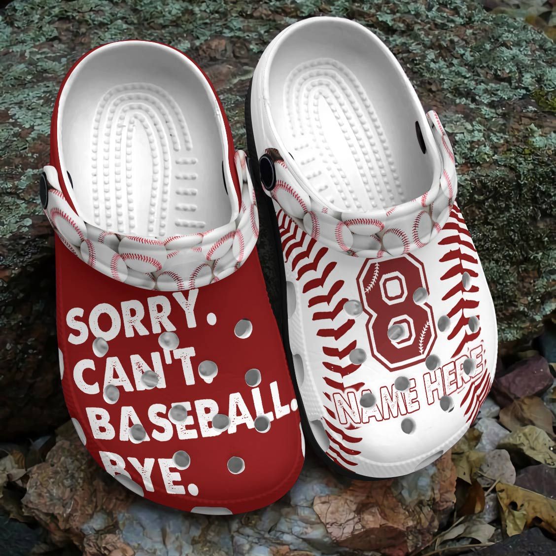 Baseball Crocband Personalized Clog Baseball Lover AT82