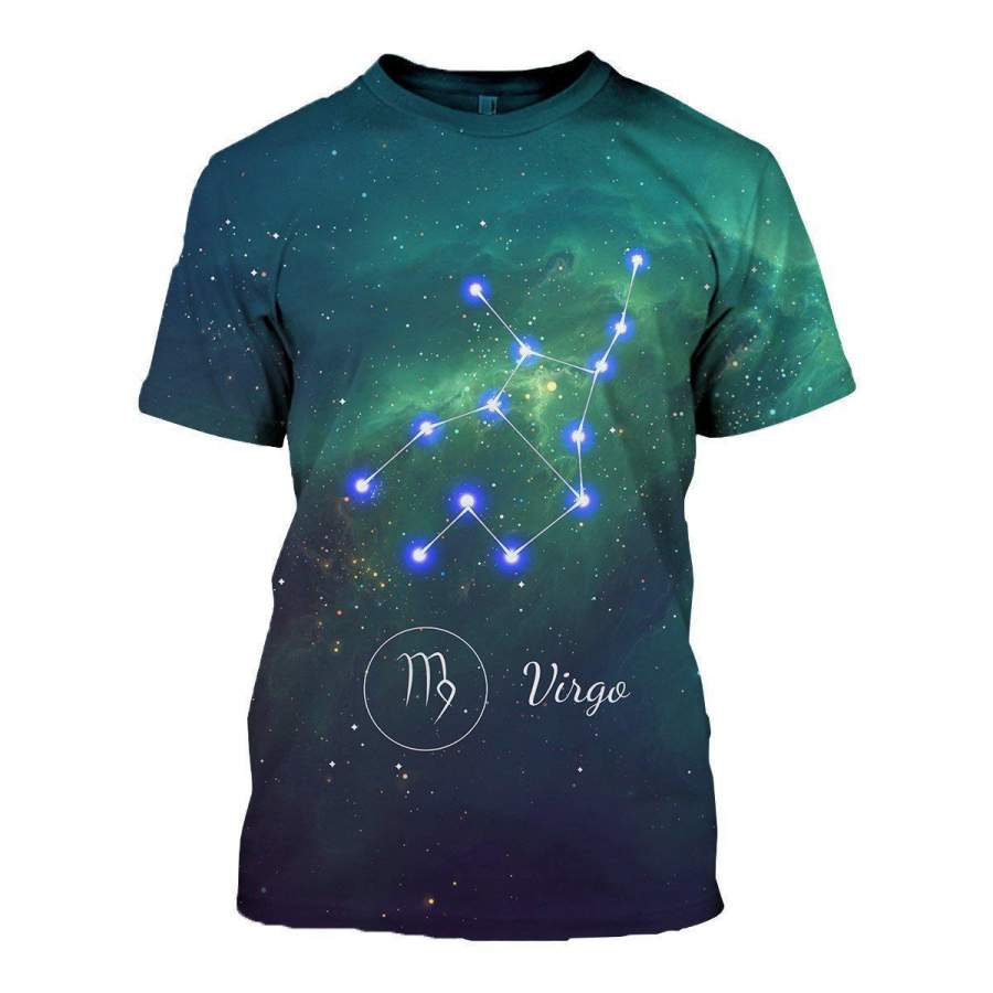 3D ALL OVER PRINTED VIRGO ZODIAC T SHIRT HOODIE NTH150826