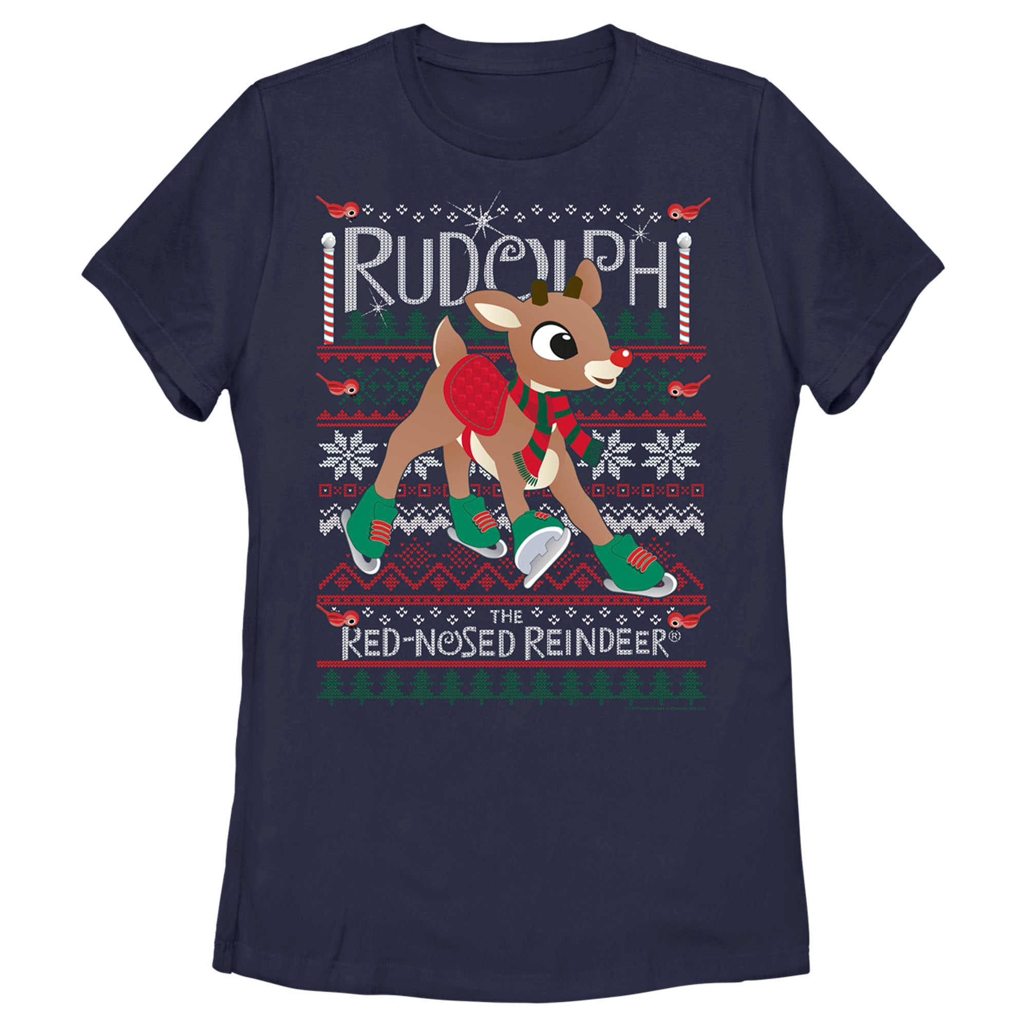 Rudolph The Red-Nosed Reindeer Women’S Ugly Sweater  T-Shirt