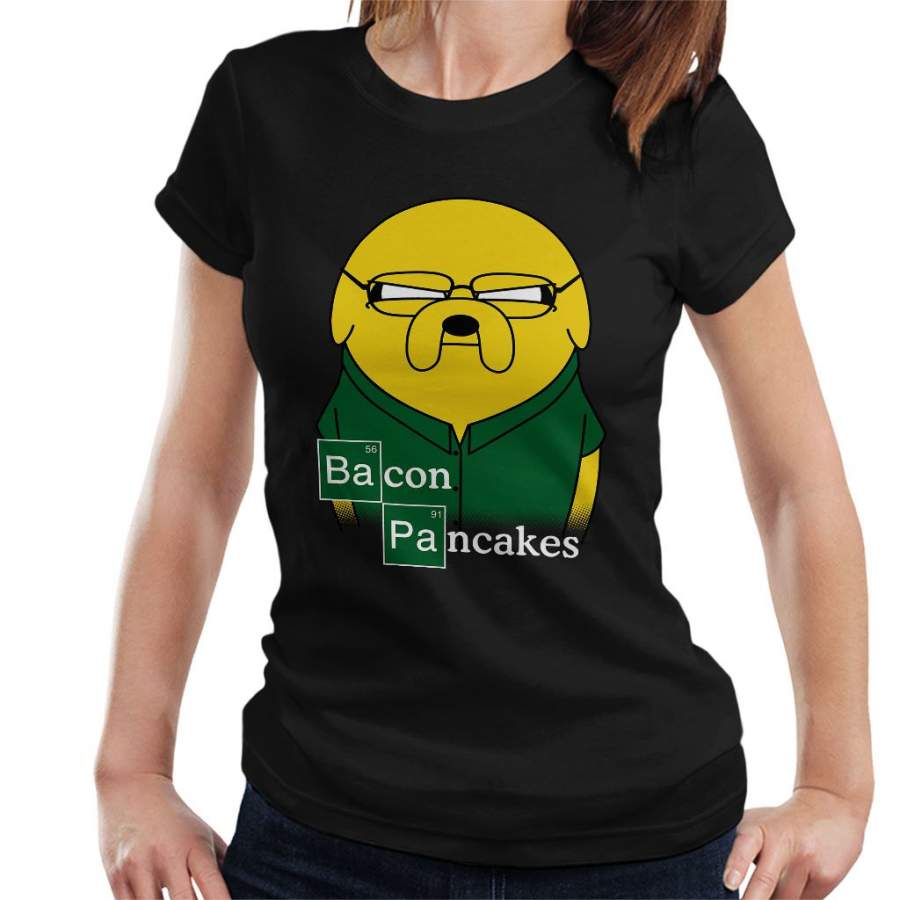 Breaking Bad Bacon Pancakes Adventure Time Women’s T-Shirt