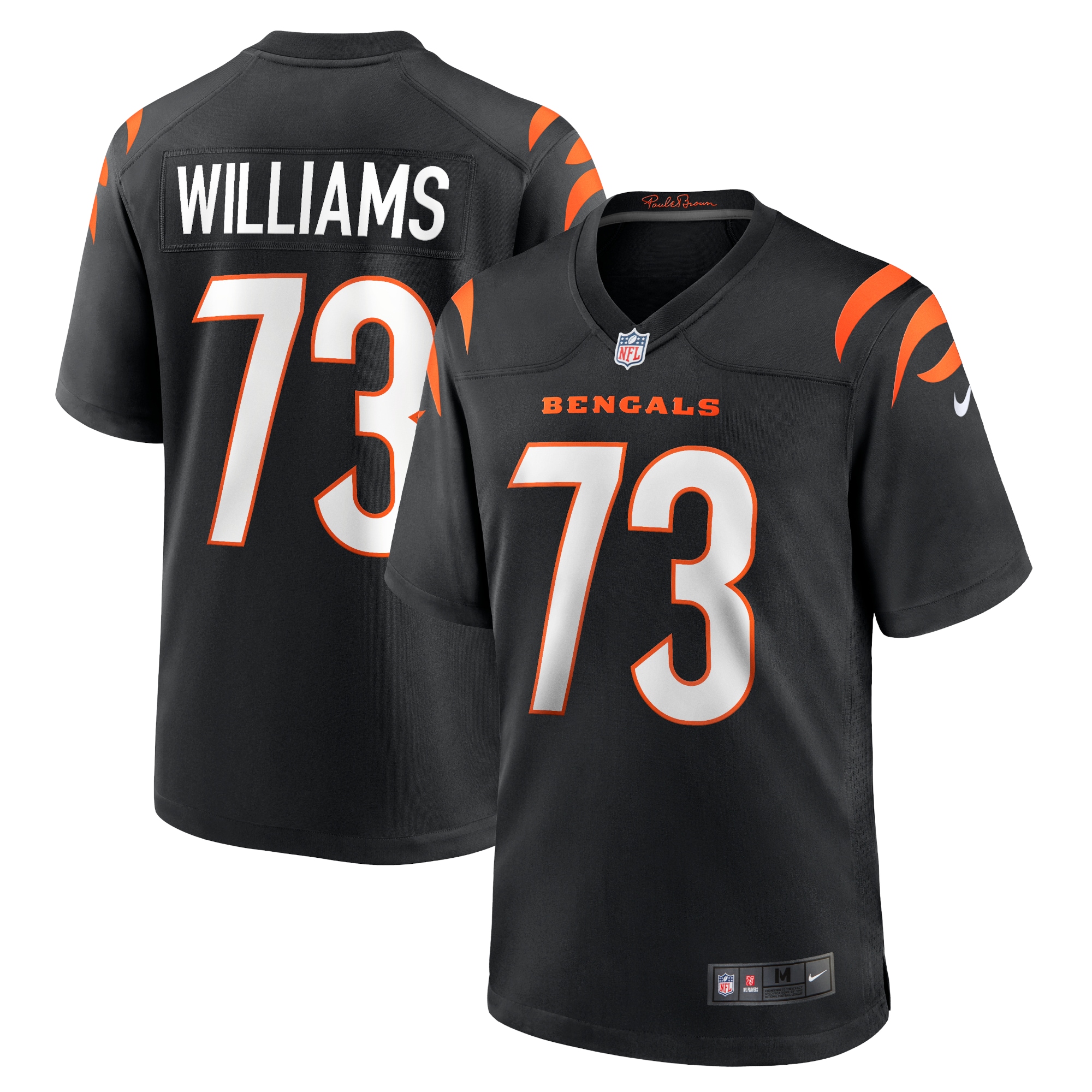 Men’s Cincinnati Bengals Jonah Williams Black Game Jersey