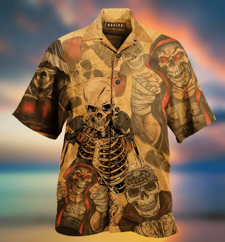 Order Hawaii Aloha Shirts Amazing Skull Boxer Ha99563