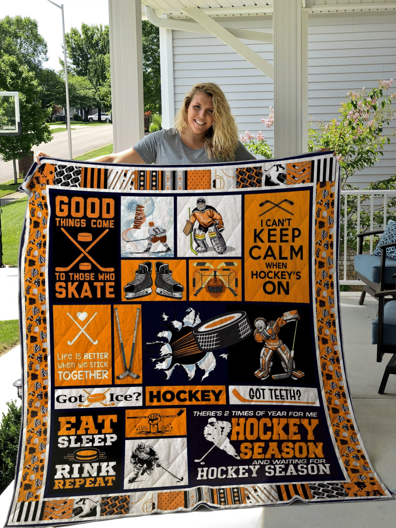 Hockey Quilt Blanket LML041204DT