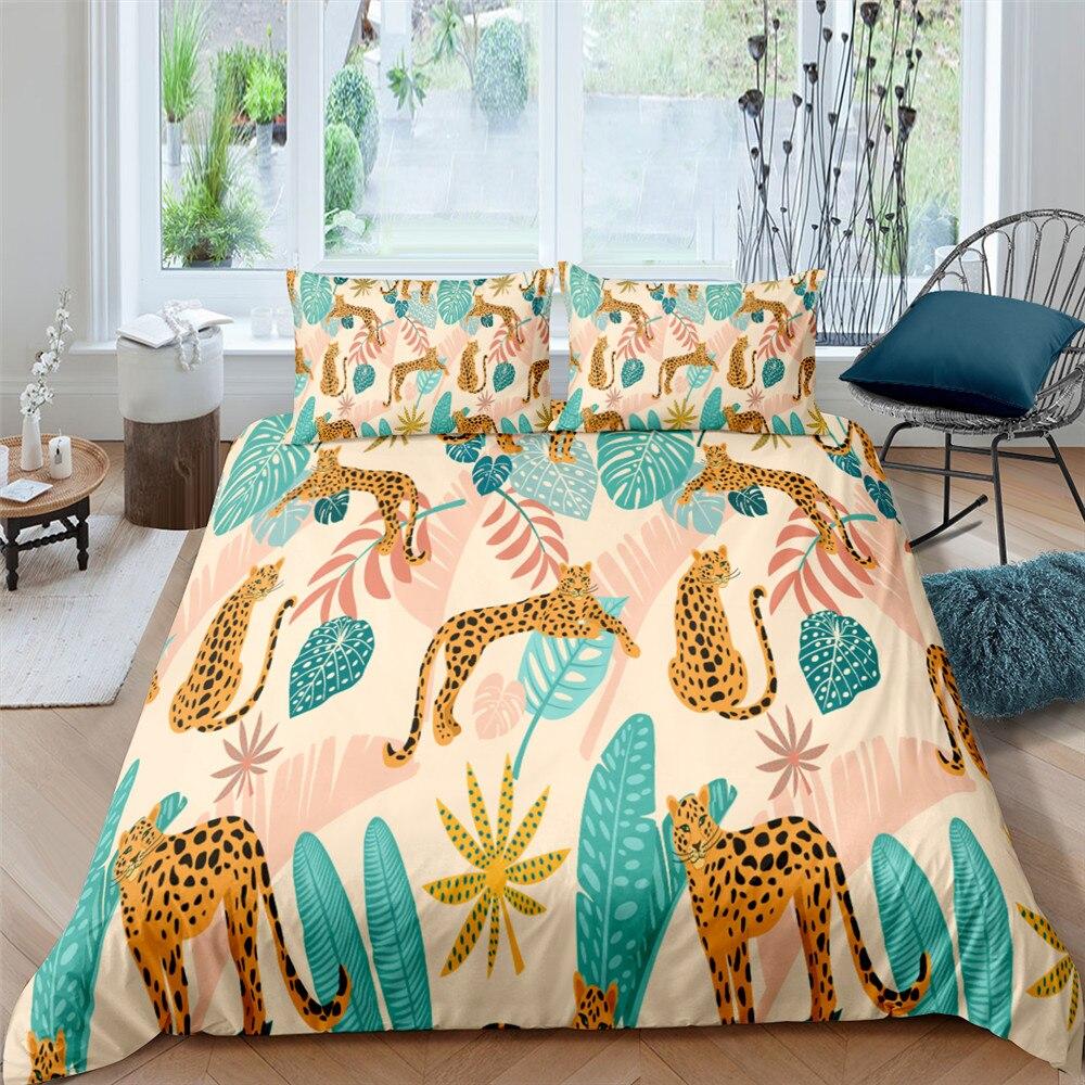 Dreamy Leopards 3 Pcs Quilted Comforter Set