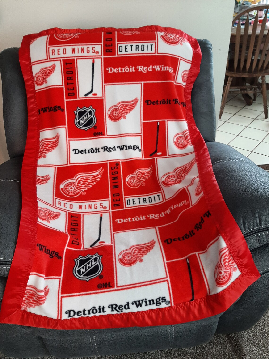 Detroit Red Wings 3D Full Printing Blanket V2