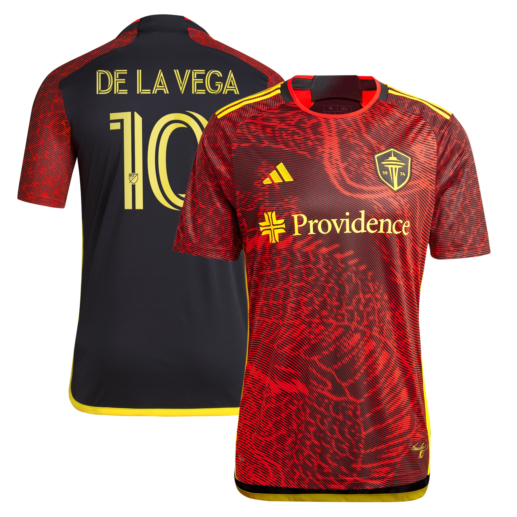 Pedro de la Vega Seattle Sounders FC 2024 The Bruce Lee Kit Replica Player Jersey  Red