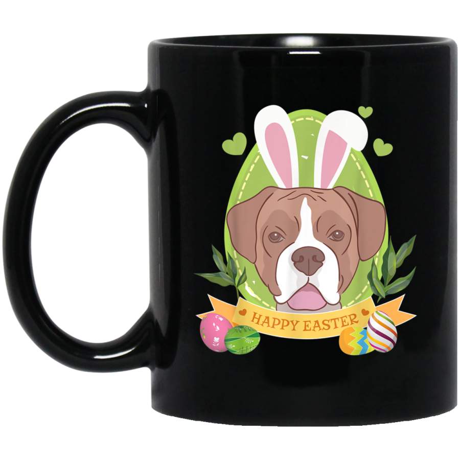 Bunny Boxer Dog Easter Day Lovers Mug Egg Hunting Lovely Mug