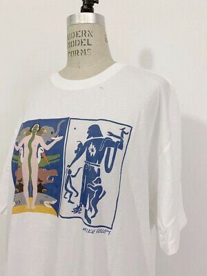 ? Vintage Mike Kelley X Moca T-shirt : Art Sonic  Nirvana Raf Simons Rave 3096