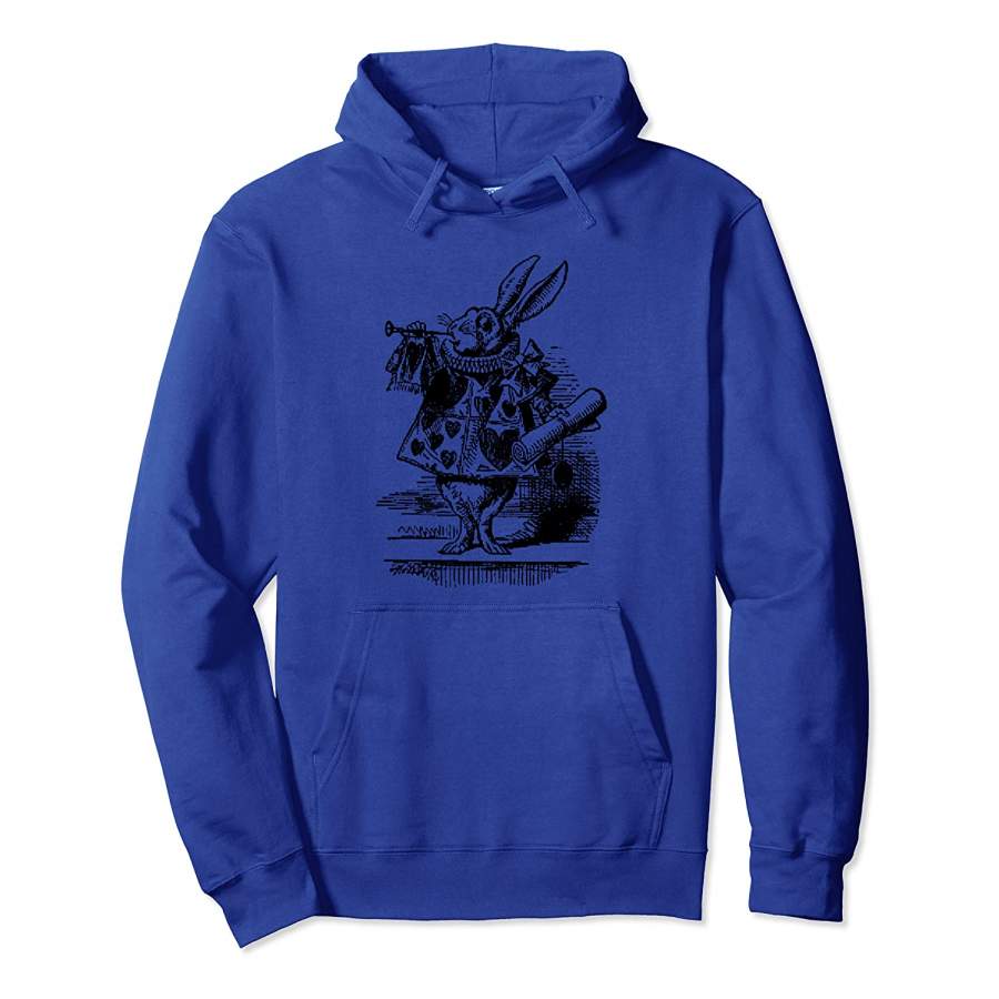 Vintage Alice In Wonderland White Rabbit Hoodie Unisex 3D All Over Print